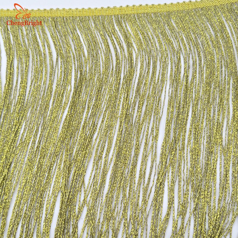 Chengbright 10 jaardia 20cm leveä hopea pitsi hapsu koriste tupsu hapsu koristelu latinalaismekko lavan vaatteiden asusteet pitsi