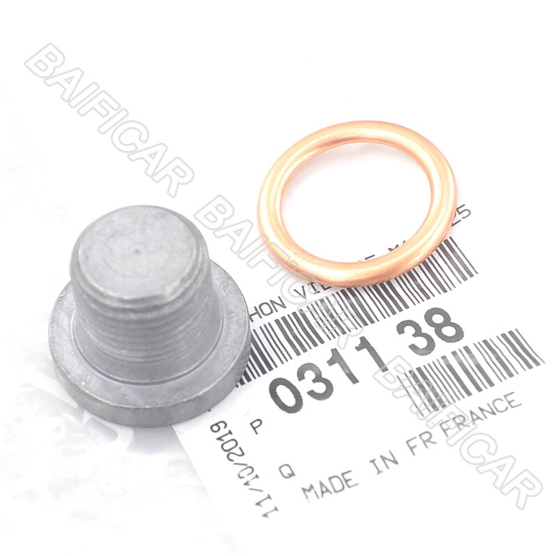 Baificar Brand Genuine Motor Olieaftapplug Moer Pakking 031138 031121 Voor Peugeot 307 308 408 3008 508 Citroen c3 C4 C5 2.0: One Set