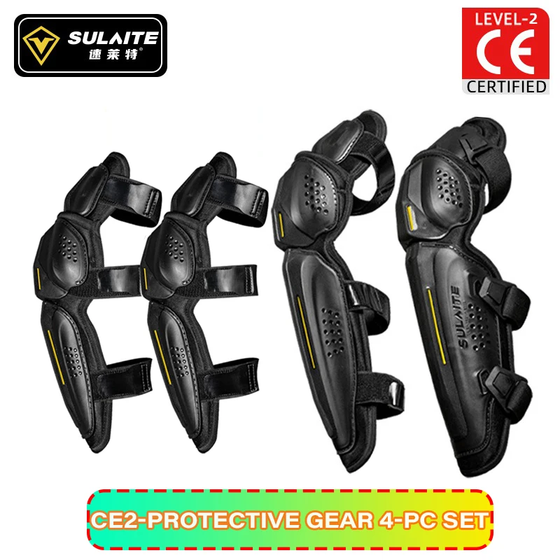 Protezioni per ginocchia e paralenti per moto CE livello 2 per uomo Powersports Equipaggiamento protettivo per motocross/corse/dirt bike: Army Green
