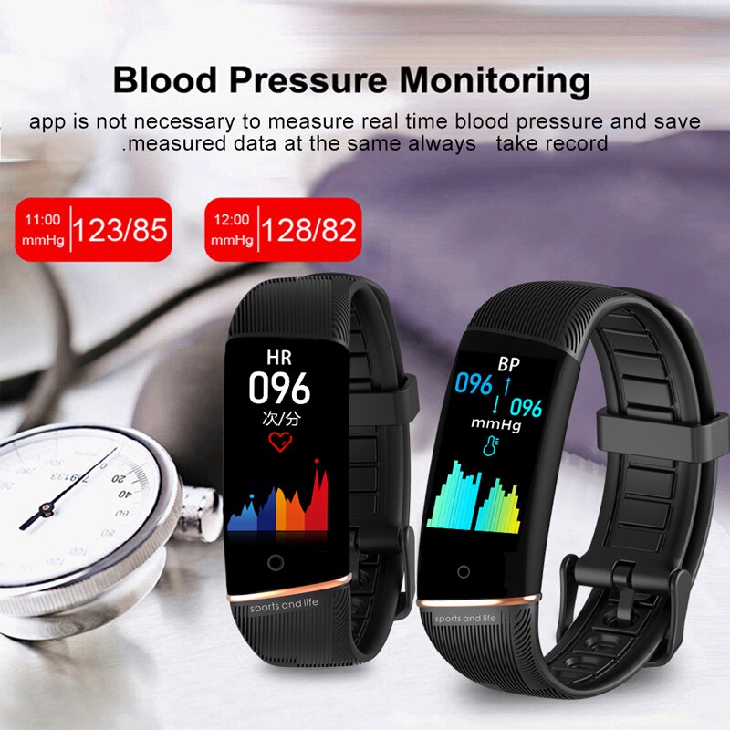 LIGE Inteligente Relógio Do Esporte Das Mulheres de Saúde Pressão Arterial Pulseira Monitor de Freqüência Cardíaca Inteligente Atividade Rastreador De Fitness Para O Casal Relógios