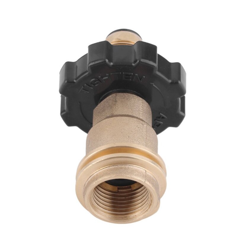 50LB Gas Cylinder Pressure Reducing Valve Adapter Universal Fit Propane Gas Tank Adapters LPG Flat Tank Pressure Valve Connector