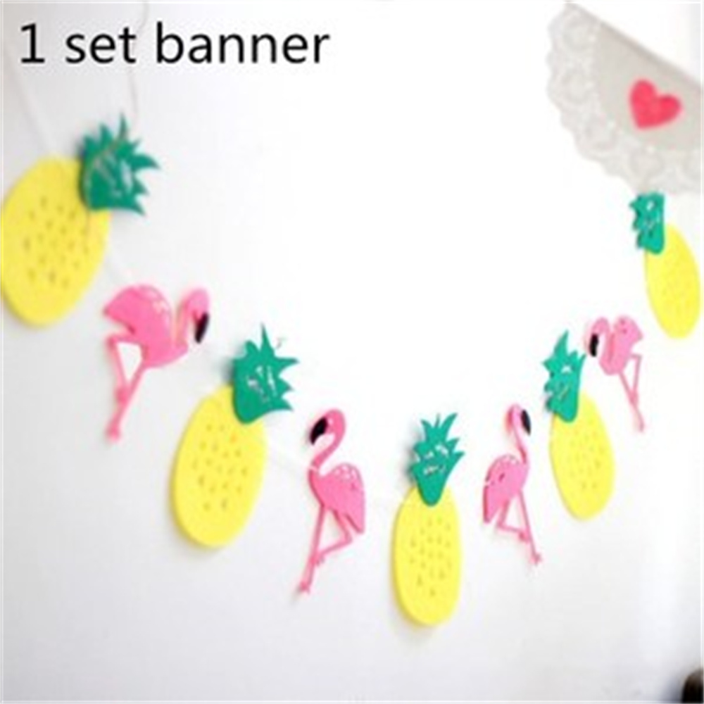Hawaii Party Luau Flamingo Party Decorations Pineapple Summer Tropical Party Supplies Hawaiian Birthday Party Decor: style 3