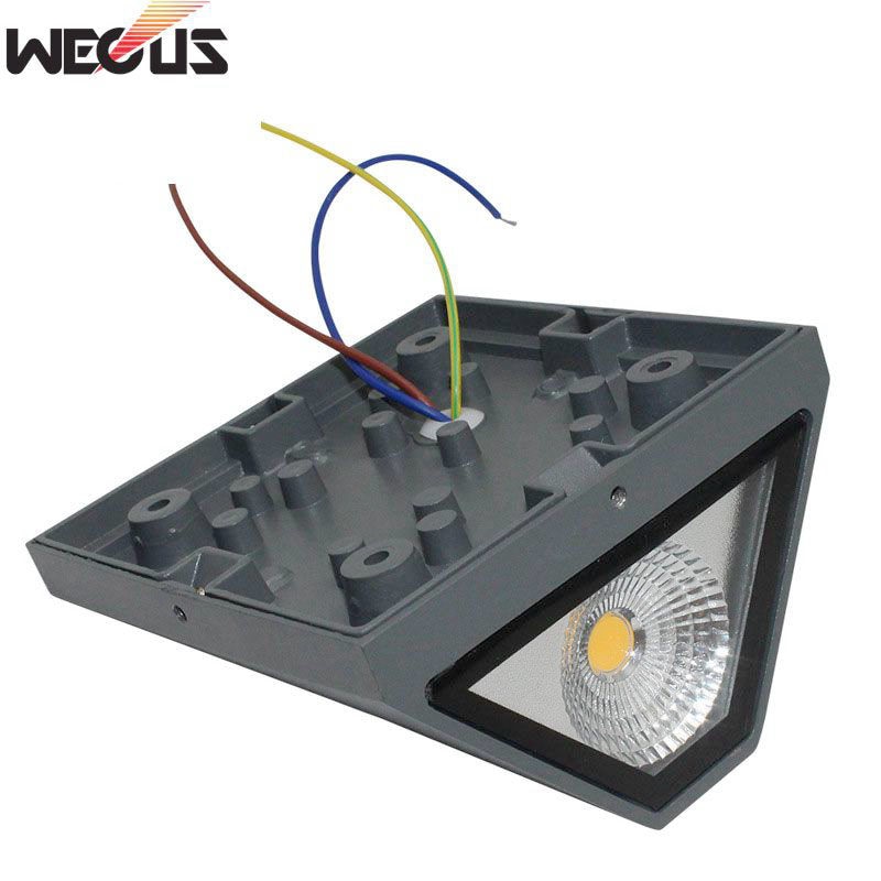 (Wecus) Led Waterdichte Wandlamp, Spuitgieten Outdoor Wandlamp, Engineering Verlichting Hek Tuin Countyard