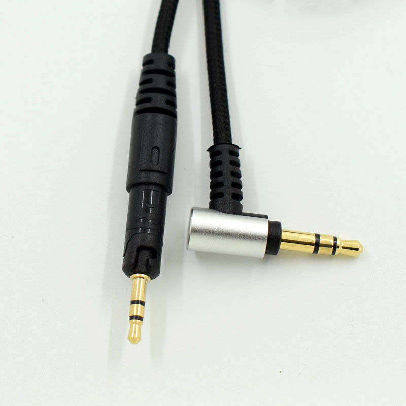 Audio kabel für sennheiser hd598 hd518 hd558 hd595 hd559 569 579 599 für ATH-M50X m40x Kopfhörer geflochtener draht gesteuerter Anruf