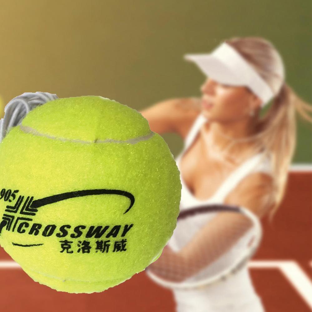 Nybegynner trening praksis rebound tennisball med elastisk ball tau maskin trening 3.8m gummi
