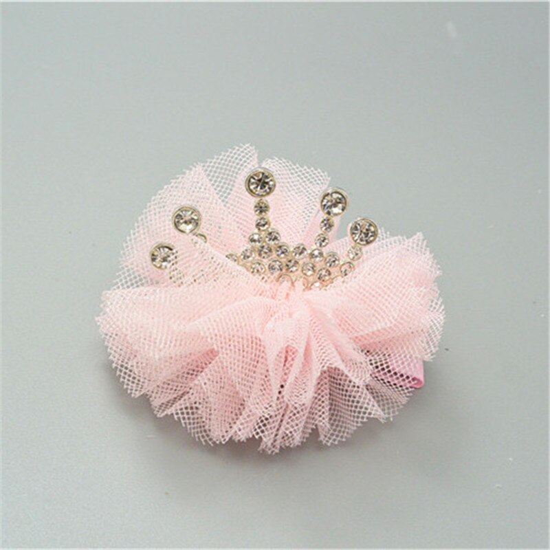 Presilhas de cabelo para crianças, grampos de cabelo de coroa de strass princesa acessórios de cabelo prendedores de cabelo para bebês tiara estéreo grampos de cabelo fofos para meninas