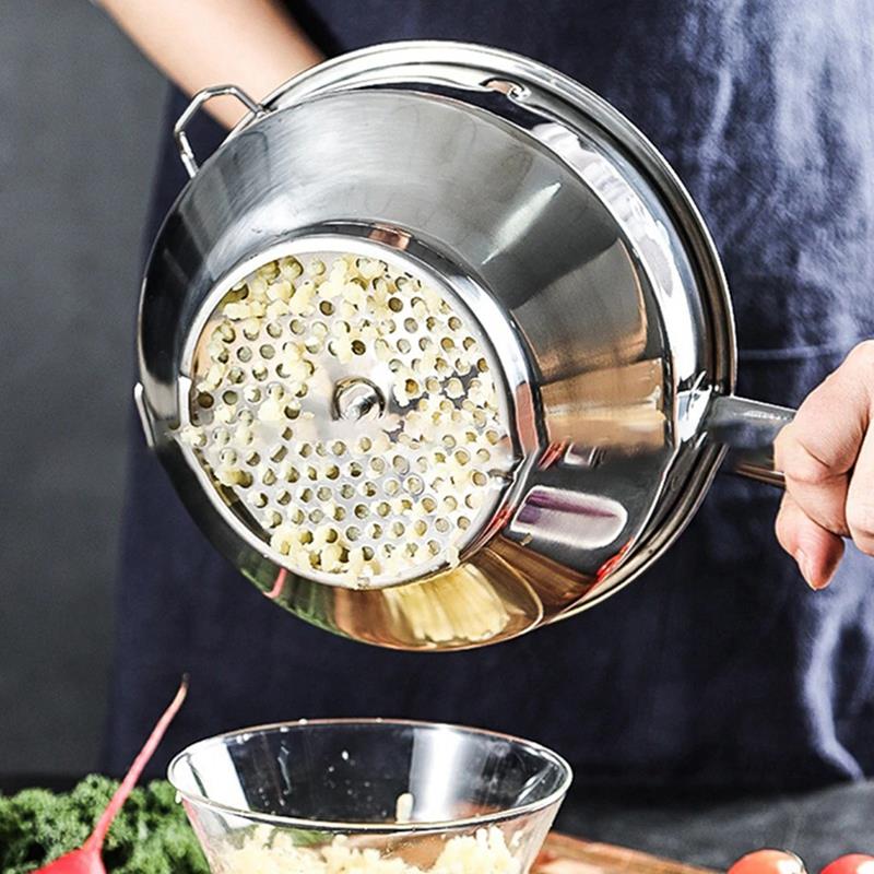 Machacadores de patatas, herramientas de cocina de acero inoxidable a presión, prensa de fruta y verdura, prensador de ajo, 1 ud.
