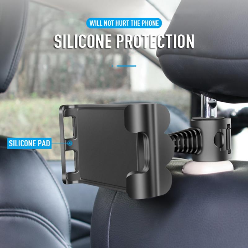 Car Auto Seat Back Headrest Mount Holder Flexible 360 Degree Rotating For IPad Car Back Seat Mobile Phone Holder Tablet Stand