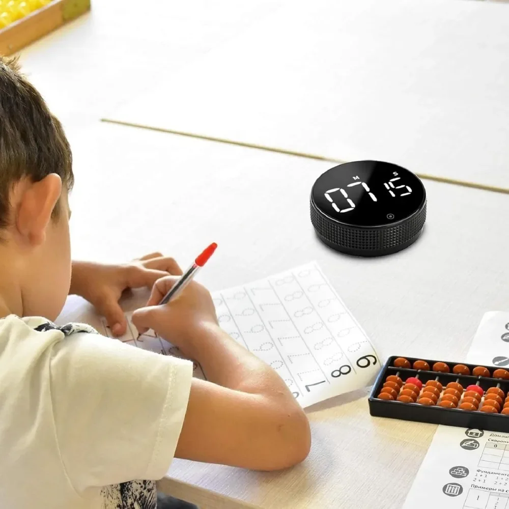 Küchentimer, digitaler Countdown, magnetischer Eieruhr zum Kochen mit Konstantlichtfunktion für Klassenzimmer, leise für Kinder und Erwachsene