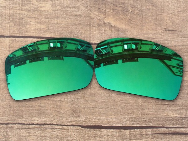Vonxyz 20+ Color Choices Polarized Replacement Lenses for-Oakley Oil Drum Frame: Jade Mirror