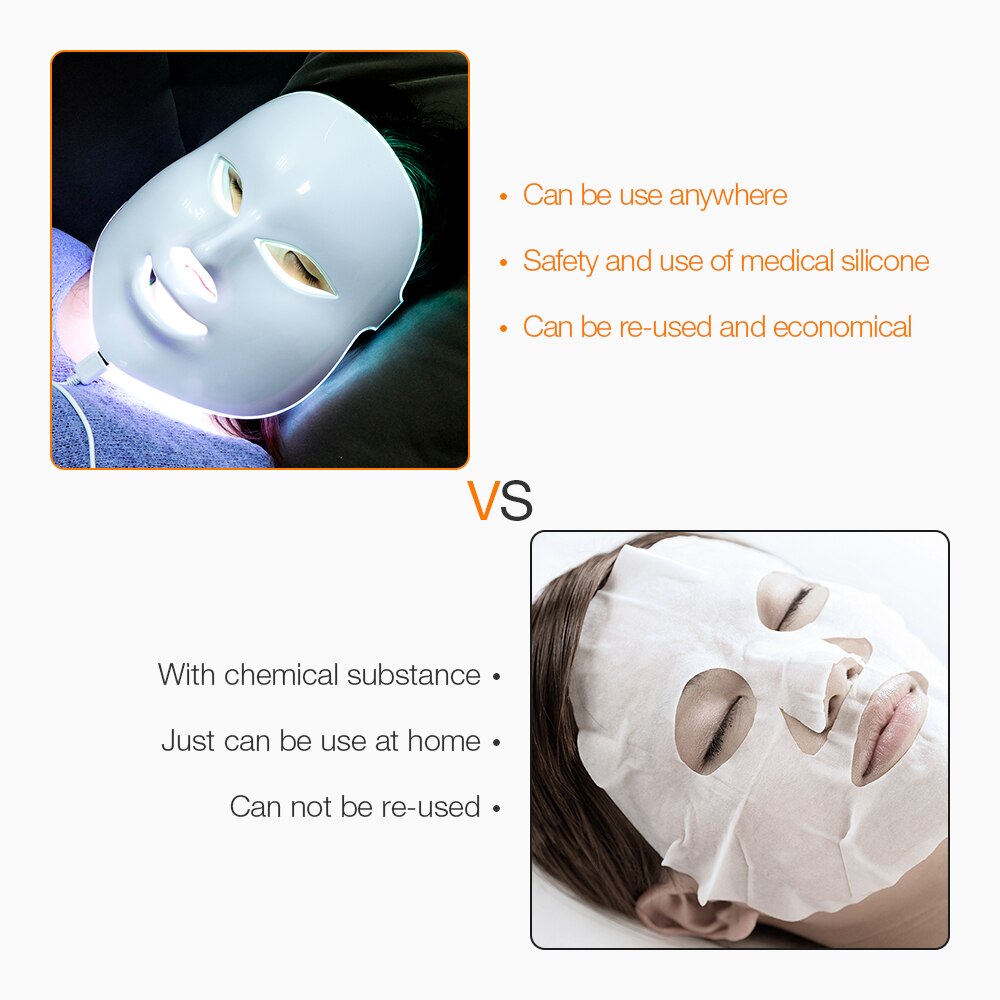 Foreverlily thérapie par la lumière Led masque Facial Photon thérapie Led masque Facial coréen soins de la peau Anti-rides peau Mouisture Machine