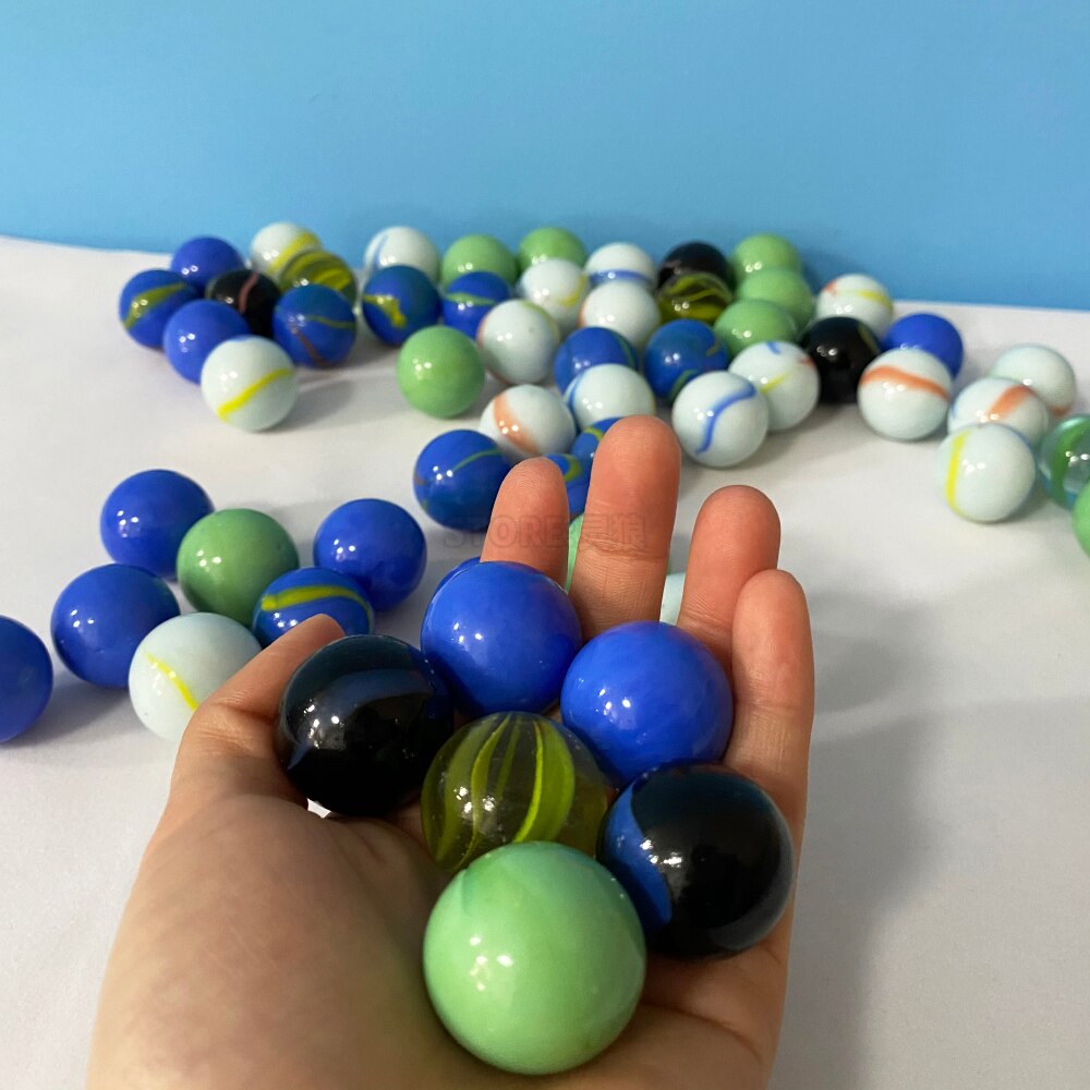 G2 25mm Glas Marmor Chinesische Kugeln Glas Kugel Bälle Für freundlicher Marmor Party Favor Strumpf Füller DIY Heimat Dekor