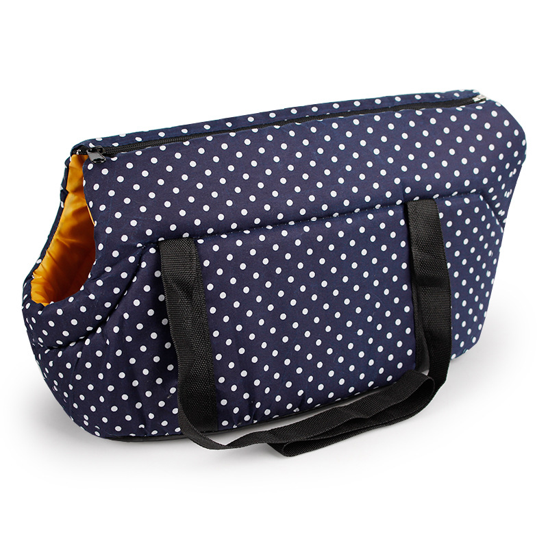 Dot Printed Dog Carrier Dog Backpack Cozy & Soft Puppy Cat Dog Bags Outdoor Hiking Travel Puppy Bag Shoulder Carrier Luxury Dog: S / Field Green