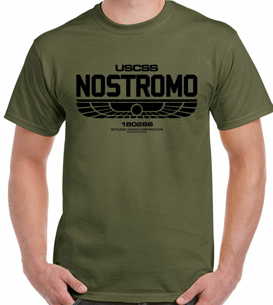 Nostromo 180286-Heren T-Shirt Alien Film Film USCSS Weyland-Yutani Sci-fi