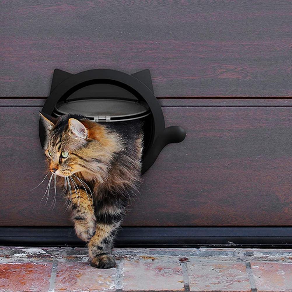 Hund Katze Klappe Türschloss Haustier Katze Tor Sicherheit Klappe Tür Für Tiere Kunststoff Kleine Hund Tor Katze Klappe Haustier tür Tor