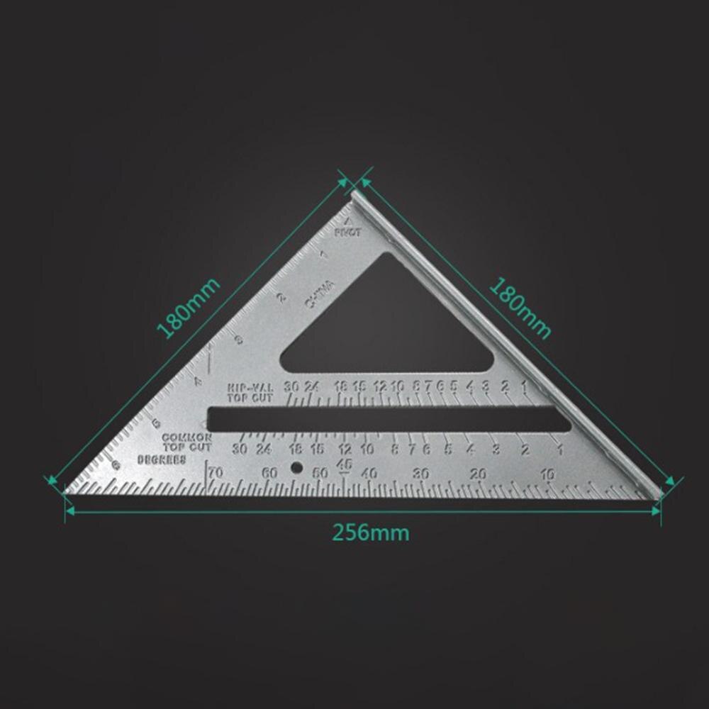 Square Ruler Aluminum Alloy Triangle Rule Carpenter Measurement Square Ruler 90 Degree Thickening Angle Rule r60