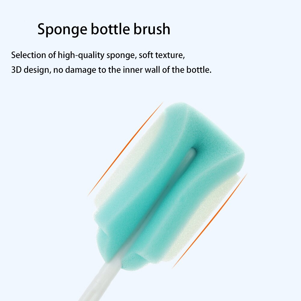 5Stck 360 Dreh Baby Milch Flasche Pinsel Fütterung Stroh Nippel Reinigung Werkzeug Reinigung Glas Milch Flasche Reiniger Küche Werkzeuge