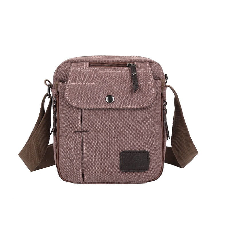 Canvas män sidoväska solid axelväska för kvinnor casual crossbody väskor mini män shopping handväskor man handväska sling pack