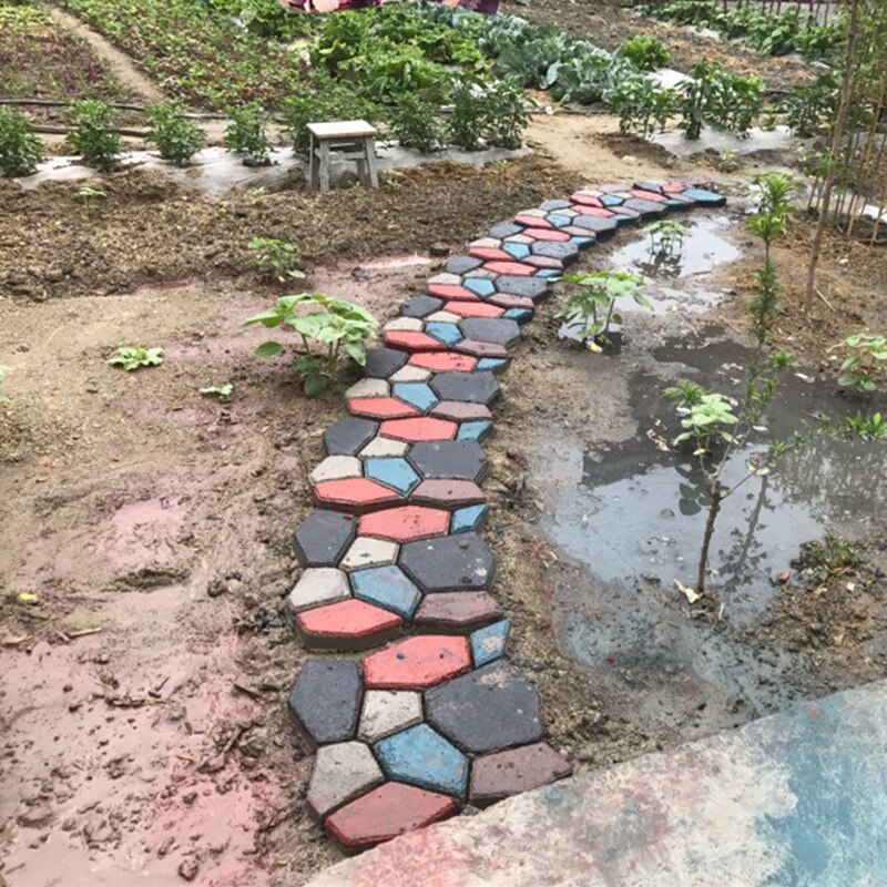 Oprit bestrating mal baksteen beton pad bestrating pad maker plastic vloer mal voor tuin binnenplaatsen patio's paden