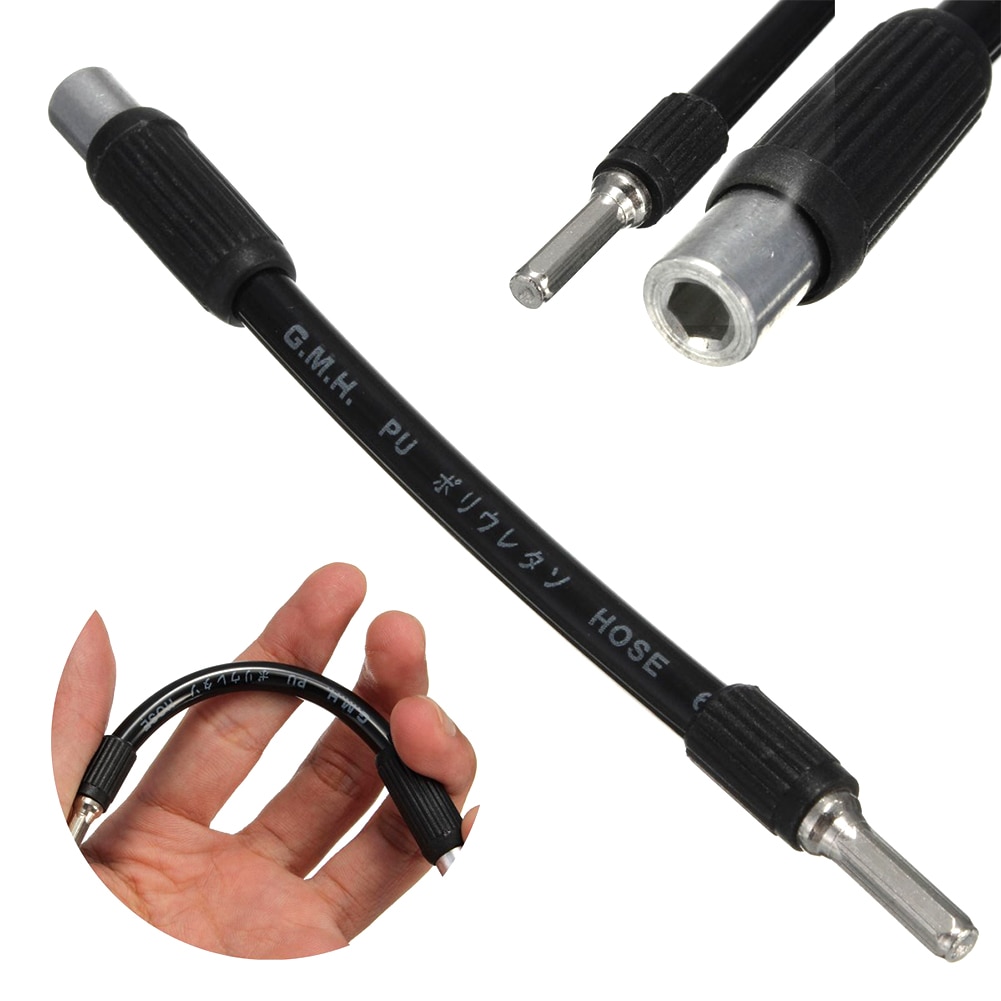 Flex Flexible Screwdriver Drill Bit Hold Hex Shank Reach Soft Screwdriver Extender with PU+metal+plastic material