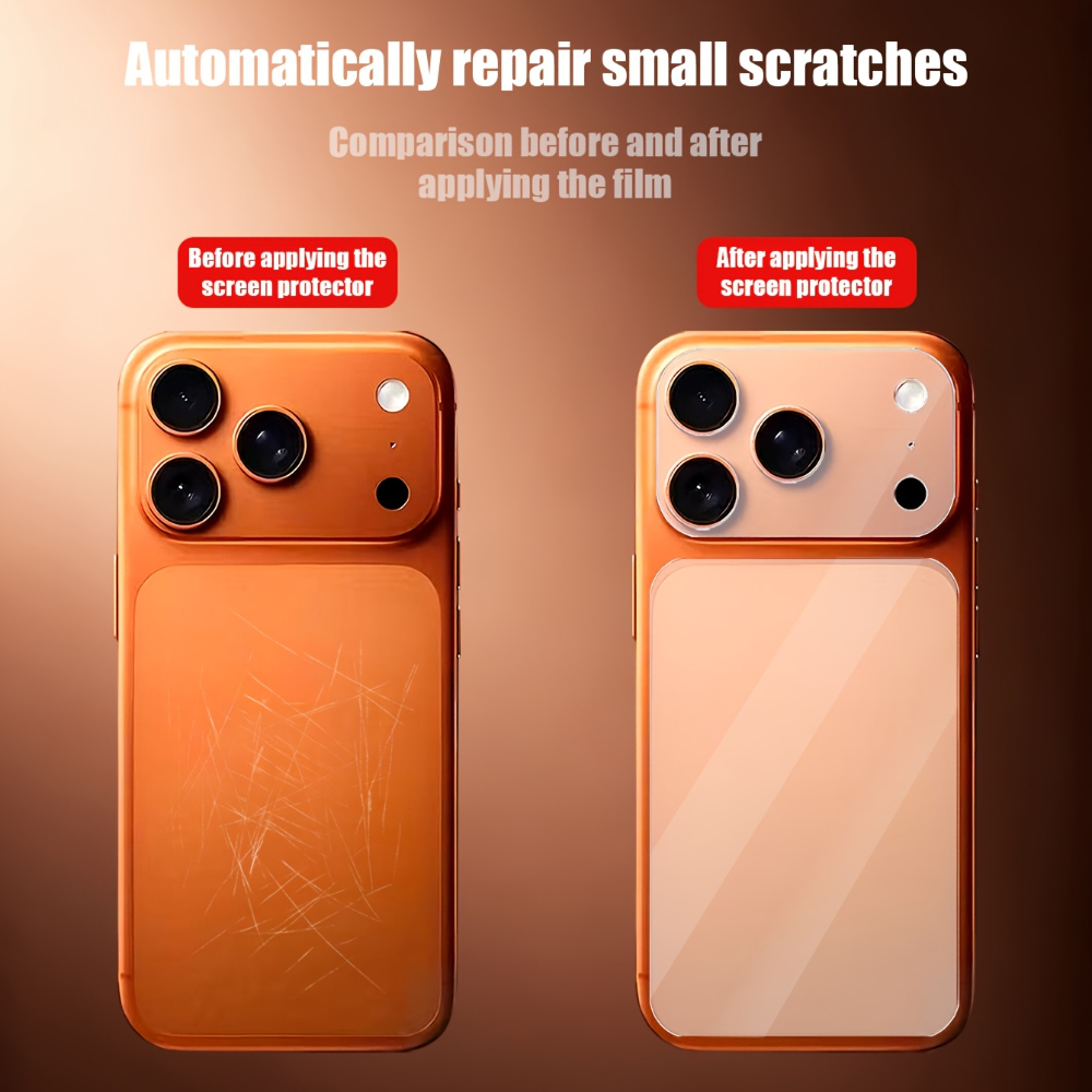 NNBILI 2 Stück matt, weiche Hydrogel-Rückseite, Displayschutzfolie mit Objektivschutzfolie für iPhone 17 Profi Max, einfache Installation