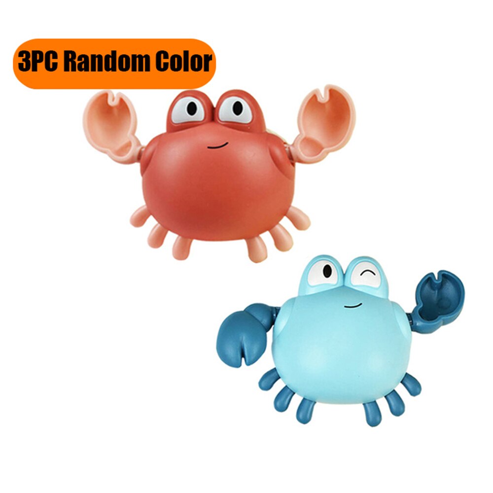 Single Cute Cartoon Animal Tortoise Classic Baby Water Toys Infant Swim Turtle Wound-up Chain Clockwork Kids baby Bath Toys: 1PC  Random Color 16