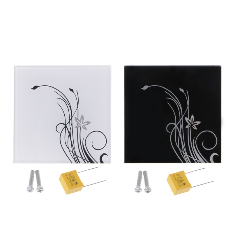 Wall Light Touch Switch Smart Home 1gang 2way Automation Multi Function Glass Panel 86Type R06 Whosale