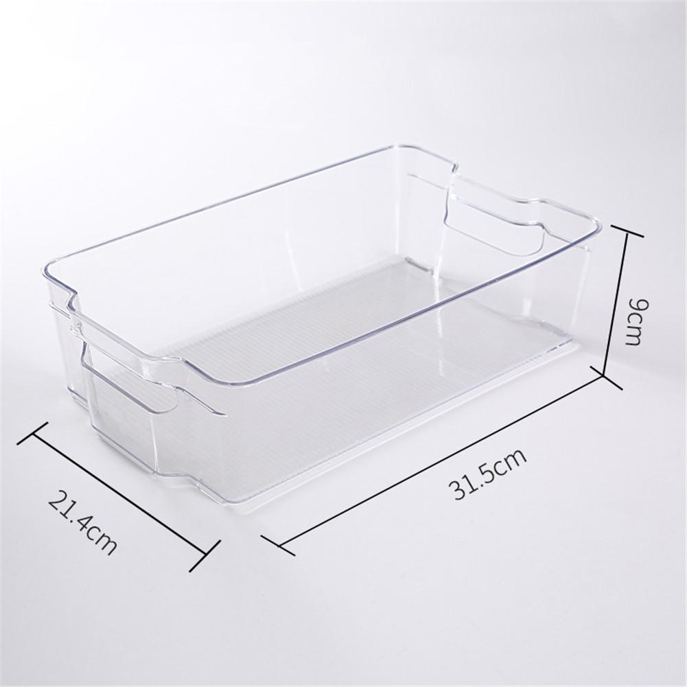 Clair garde-manger organisateur bacs ménage en plastique alimentaire stockage panier boîte pour cuisine comptoirs armoires réfrigérateur congélateur