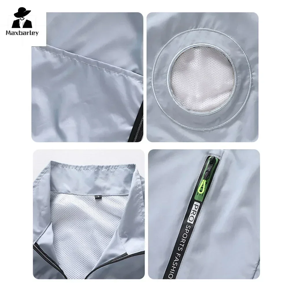 Ijskoelvest voor heren, zomerjas met usb-ventilator, koeljas, airconditioning, outdoor kleding, viskleding, verkoelende camouflage werkjas