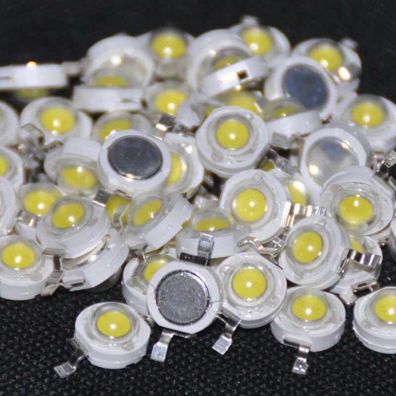 50Pcs 1 W Diode High Power Cool White Led Kralen 1 Watt Lamp Chip 3V-3.4V