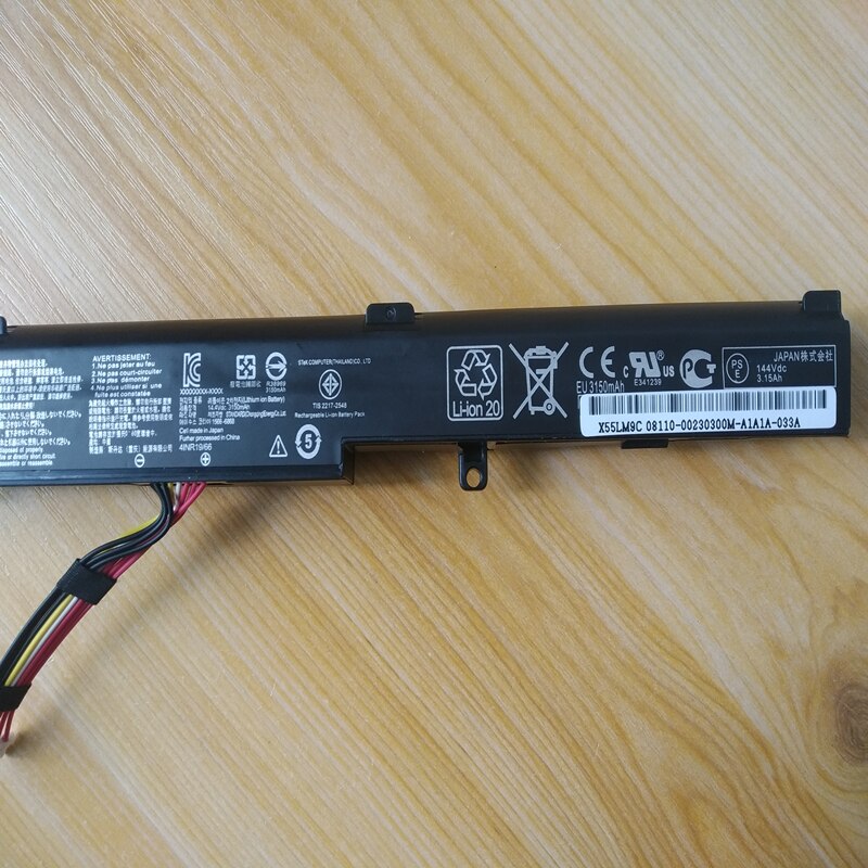 A41N1611 batería para ASUS ROG STRIX GL553VD GL553VW GL553VE GL753V GL752VW FX53VD A41LK5H A41LP4Q de batería del ordenador portátil