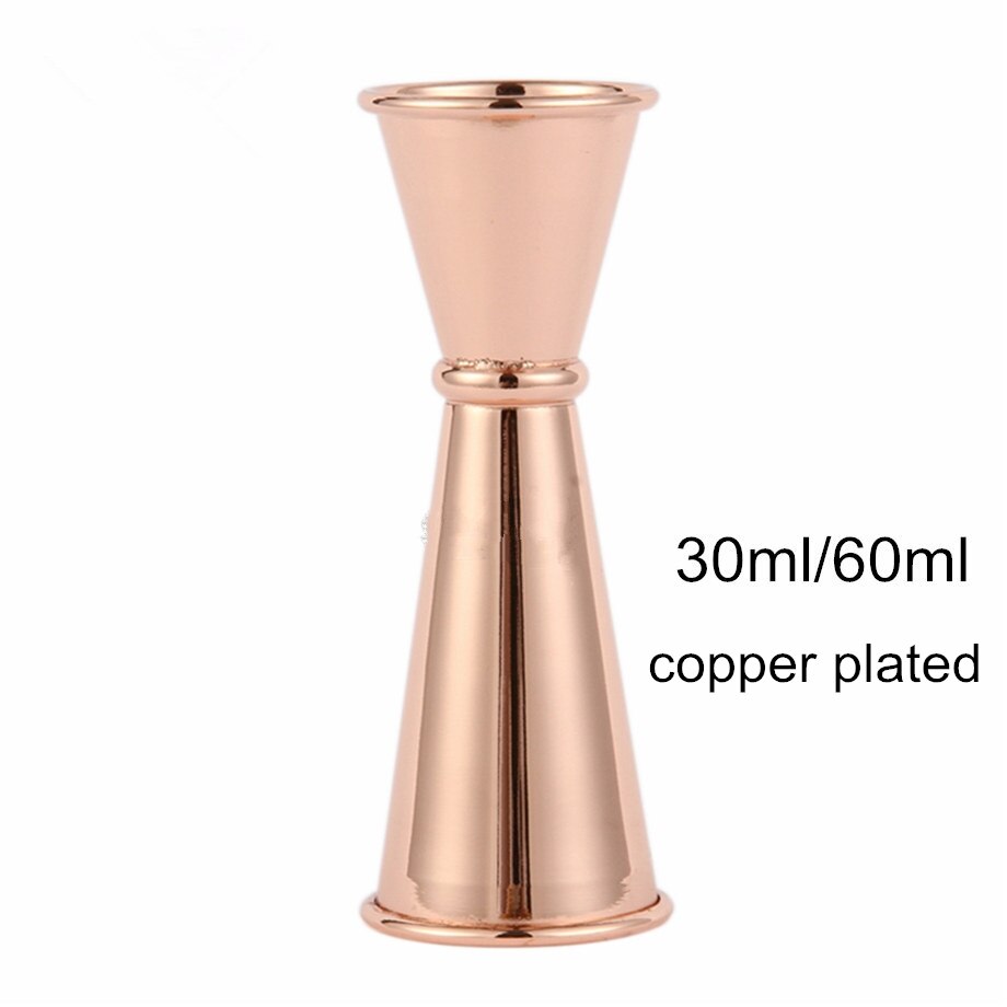koktajl bar Jigger projekt japońska miarka ze stali nierdzewnej Jigger podwójnie duch barman 1oz/2oz akcesoria barowe: 30x60ml miedź