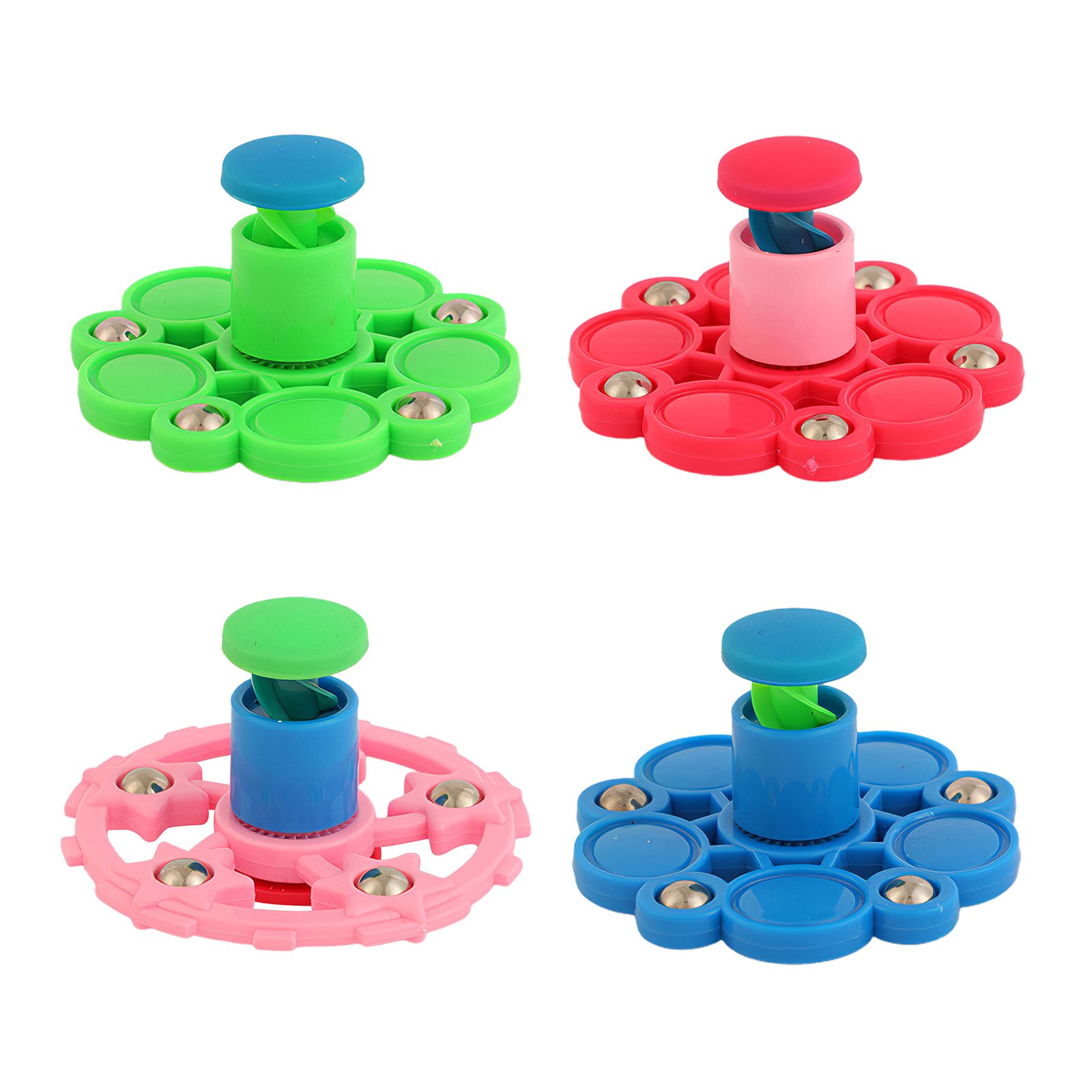 Giroscopio kinético para aliviar el estrés para niños, juguete giratorio de plástico duradero, juguete para aliviar el estrés