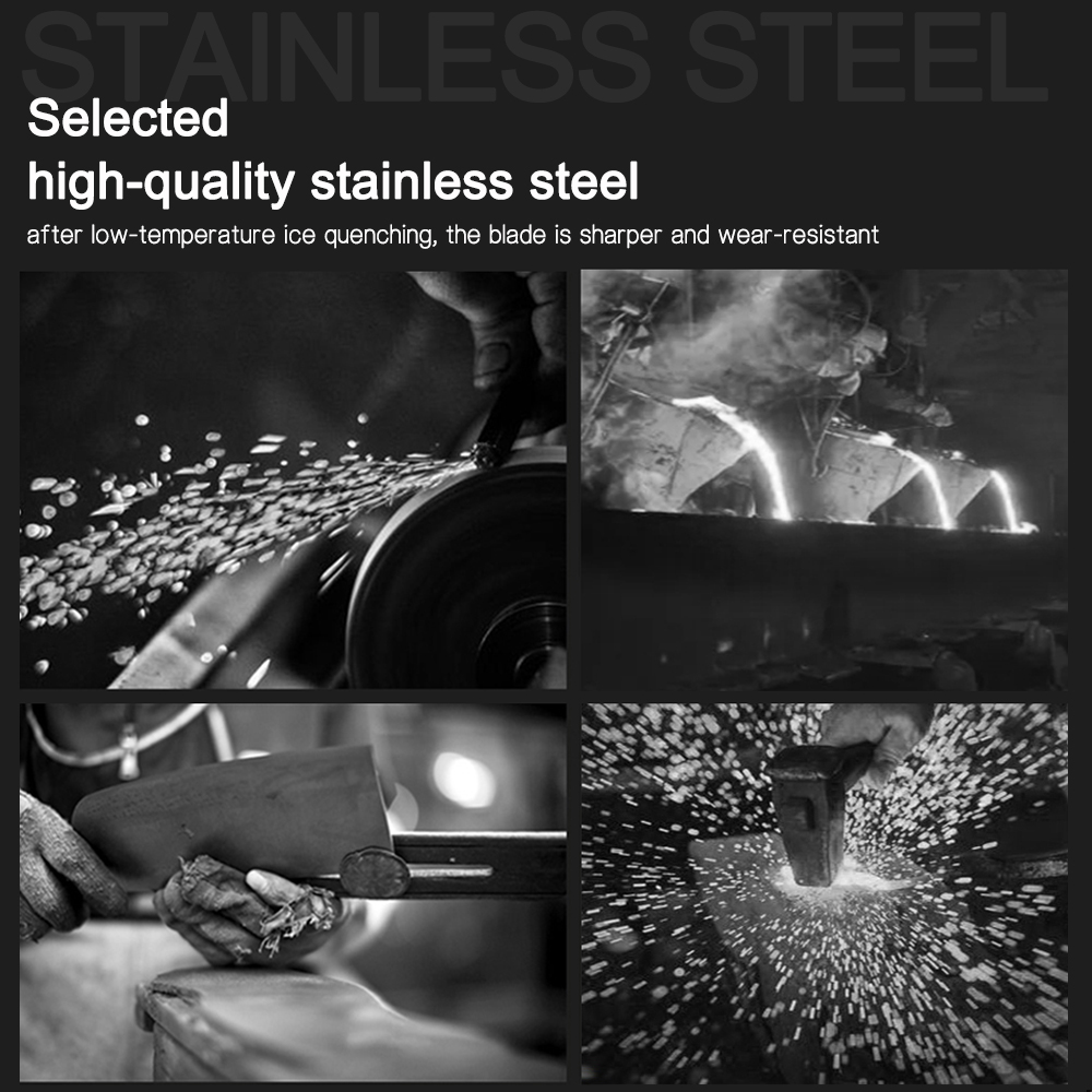 Sowoll Kitchen Stainless Steel Knives Tool Fruit Utility Santoku Chef Slicer Damascus Veins Kitchen Knives Scissor Sharpener Bar