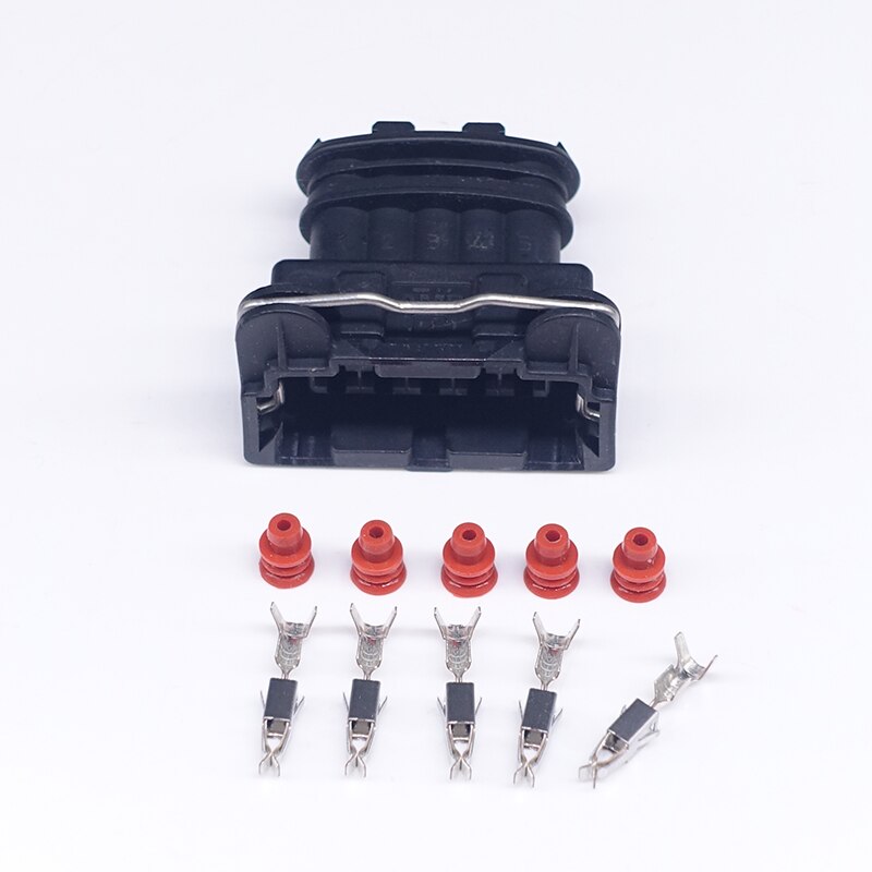 5 Sets 5 Pin Junior Power Timer JPT AMP Female Sealed Automotive Connector 282193-1