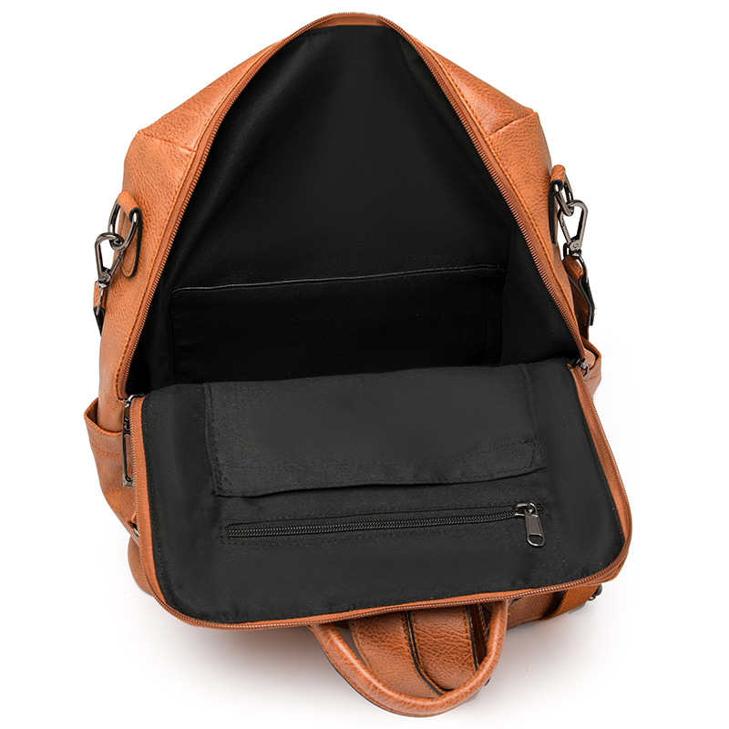 Bolso y bolso de para mujer, mochila grande para mujer, mochila de viaje de cuero PU, bolsos de hombro de para mujer, mochila escolar