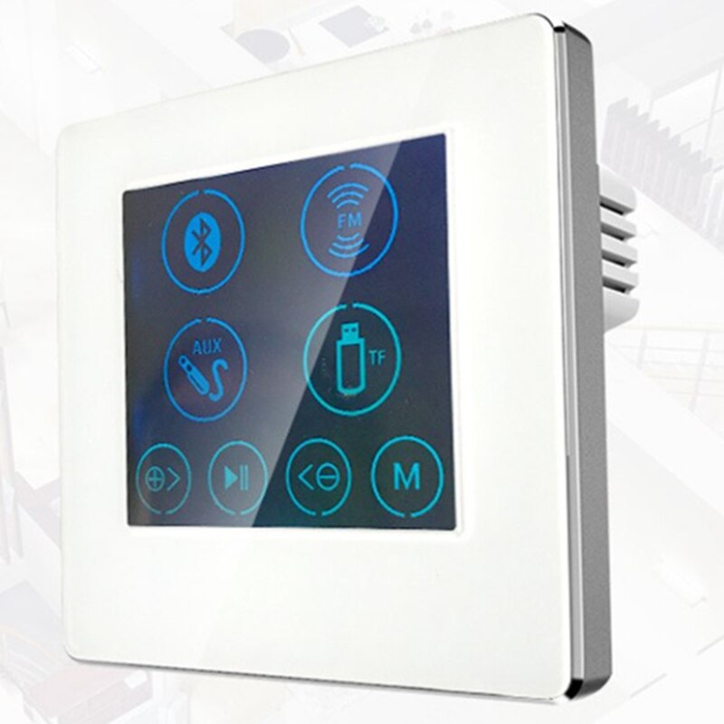 4- zoll-einbau-hotel-familien-smart-home-hintergrundmusikplayer-host-controller-verstärker-tastenbildschirm  h86b