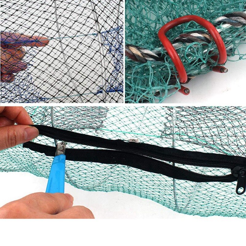 Vouwen Vis Val | Visnet | Inklapbare Cast Mesh Landing Aas Net Voor Krab Garnalen Minnow Crawfish Meerval