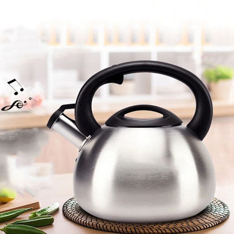 Huishoudelijke roestvrijstalen geluidsketel verdikte ketel automatische geluidsgasinductiekookplaat universeel 3l