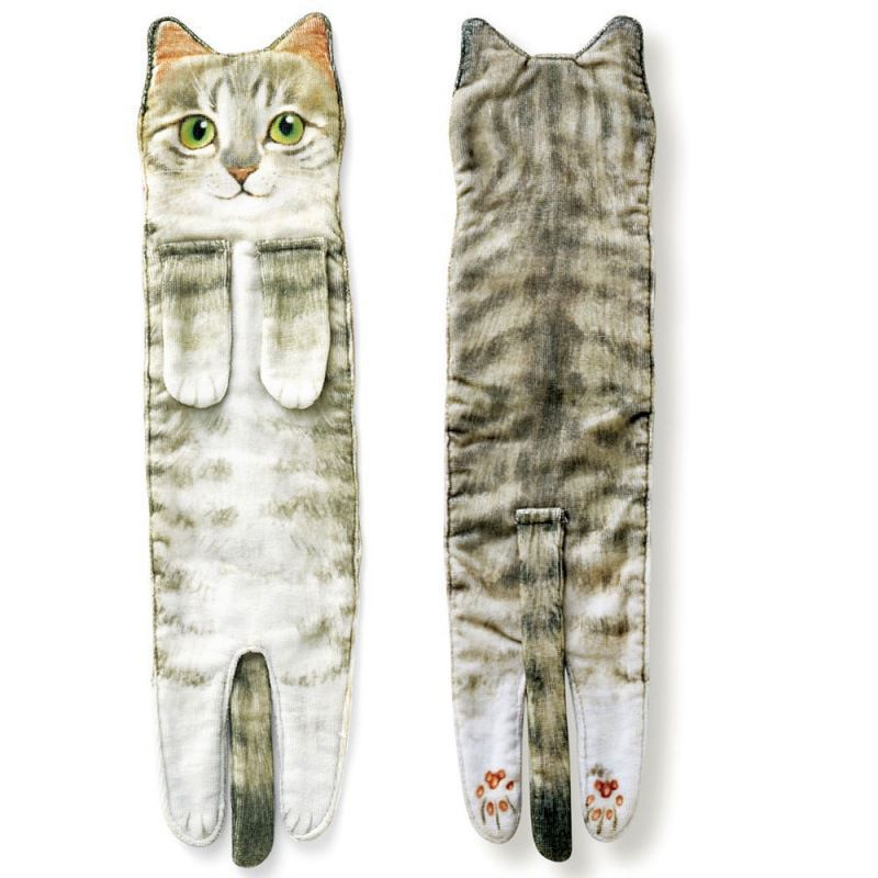 Serviette japonaise en microfibre pour chat, serviette absorbante pour ne pas perdre les cheveux, lavage du visage, lingette pour les mains: B