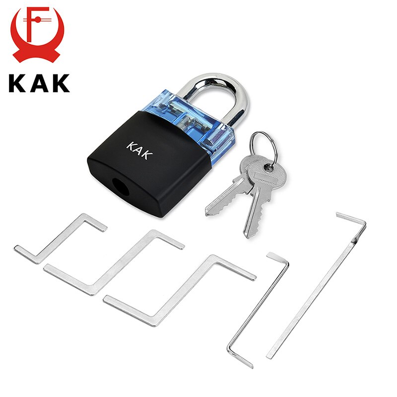 KAK Locksmith Practice Lock Tension Wrench Tool Pick Set Hook Combination Padlock Broken Key Extractor Tools Hardware With Cover: As shown in Figure 8