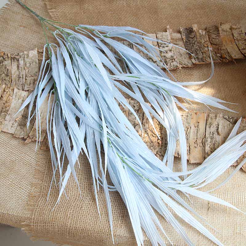 Hojas colgantes para pared de cascada de 87cm Reed, plantas artificiales, flores falsas, bodas, fiestas, Navidad, decoración del hogar DIY: blue
