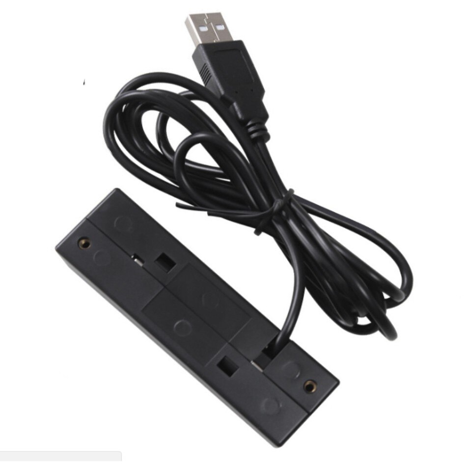 USB Universal Magnetic Card Barcode Reader Stripe Bidirectional Card Reader POS Reader 1 2 3 track white