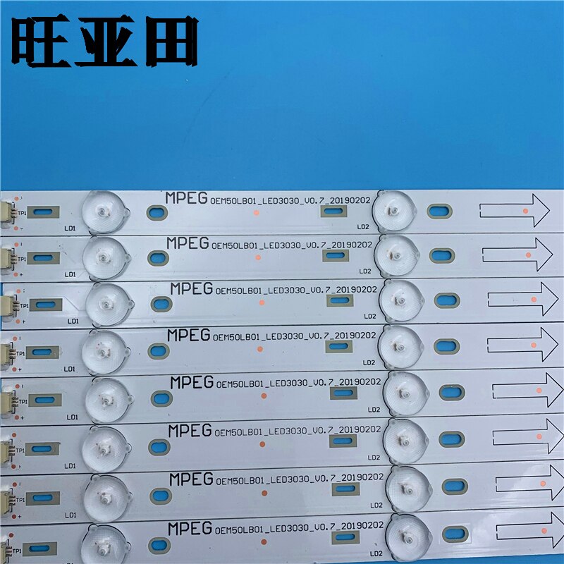 Led backlight strip 50 d 2700 50 hr 330 m 05 a 0 v2 for tcl 50 & #39 ;& #39 ;  tv 50 fs 3800 50 fa 3213 lvf 500 au 0t e4 4c-lb500t-yh2