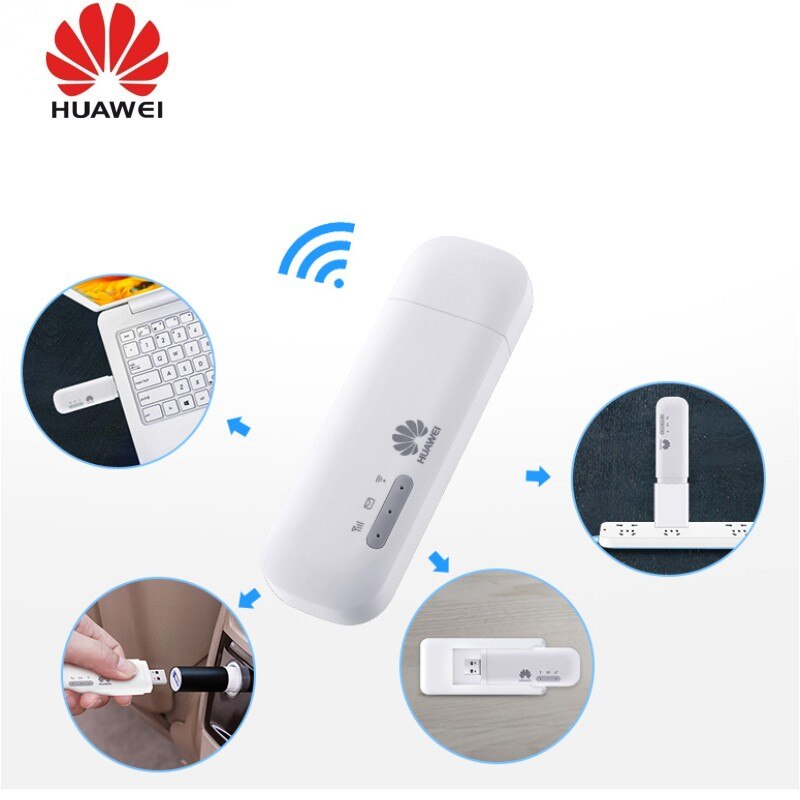 Sbloccato Huawei E8372h-155 USB WiFi Modem 4G 150Mbps LTE FDD Banda 1/3/5/7/8/20 TDD Fascia 38/40/41 3G Mobile USB Dongle