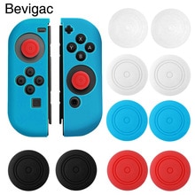 Bevigac 5 Paar Zachte Siliconen Anti-Slip Thumb Stick Grips Caps Case Skin Cover voor Links Rechts Nintendo Switch NS NX Controller