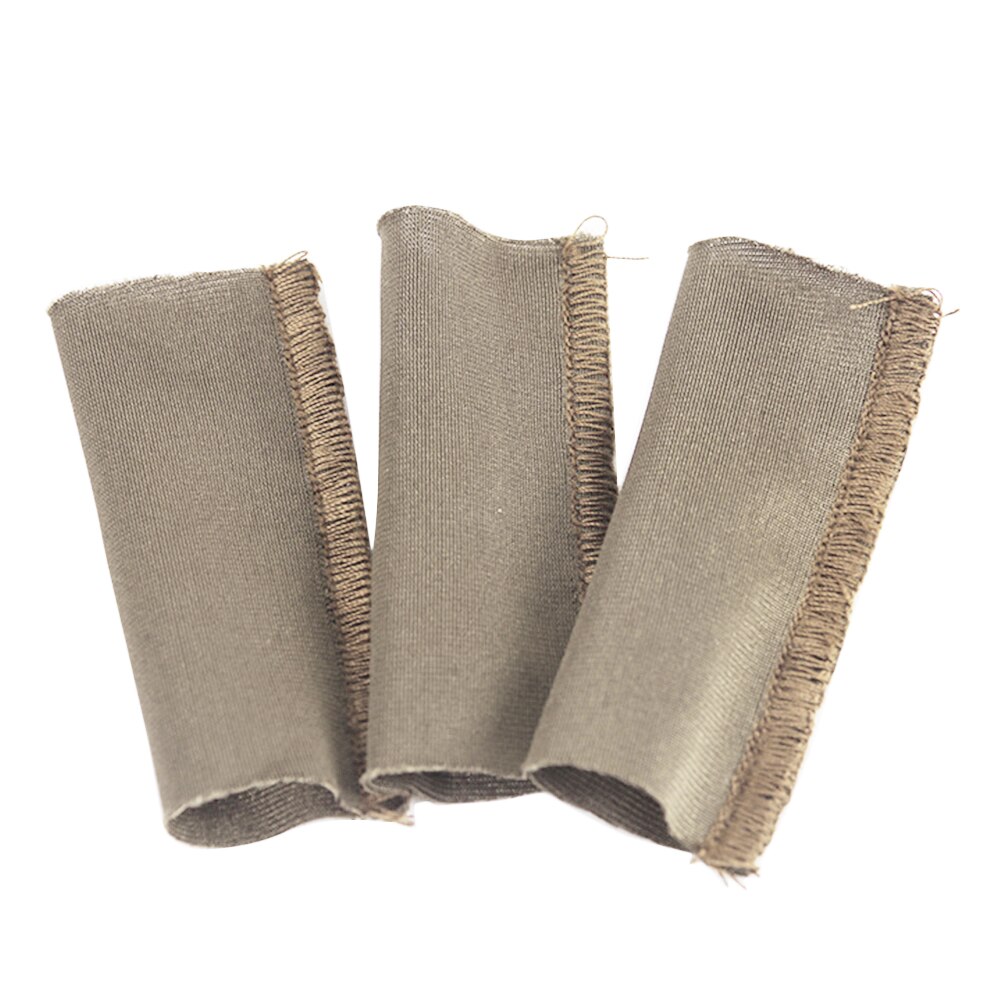 3 pièces manchon main équipement doigt protecteurs pour pêcheurs anti-rayures anti-coupures multicolore élastique outil mouche pêche décapage gardes: Marron