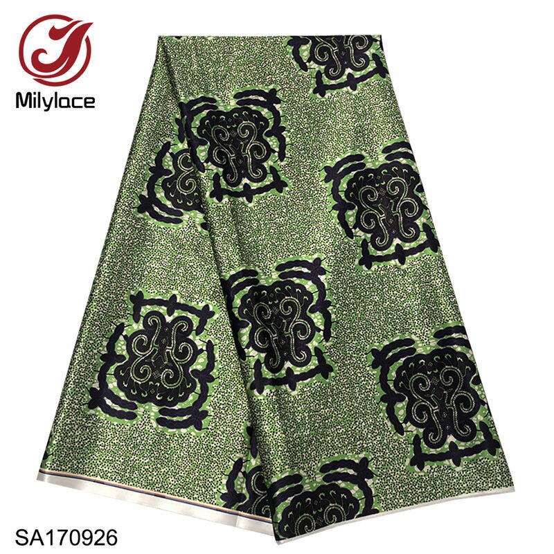 African Printing Satin Fabric Pink Leopard Digital Printing Satin Fabric 5 yards Polyester for Clothes SA170915: SA170926