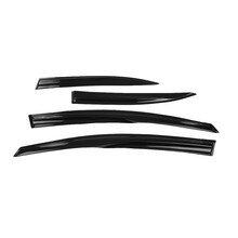 4PCS Black Window Visor Rain Guard Vent Sun Shade Deflector Car Protection