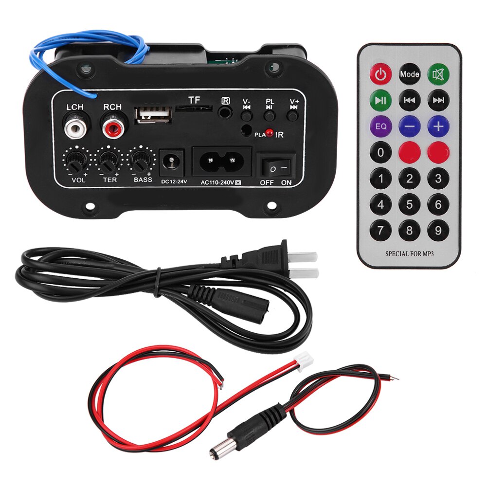 5 Inch Auto Car Digital Bluetooth Amplifier Hifi Bass High Power Stereo Audio AMP Bluetooth Power Amplifier